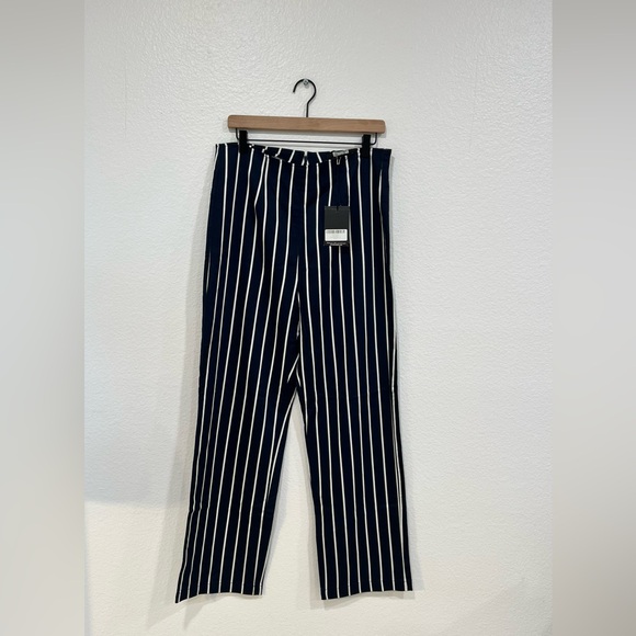 Reformation Pants - NWT Reformation Navy and White Striped Women's Pants